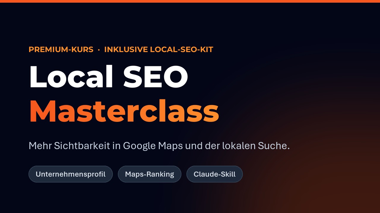 Kurs Local SEO Masterclass